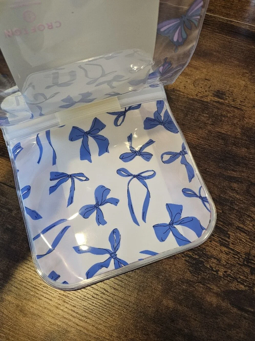 NWT Crofton Butterfly Reusable Snack Bag  6 Pack